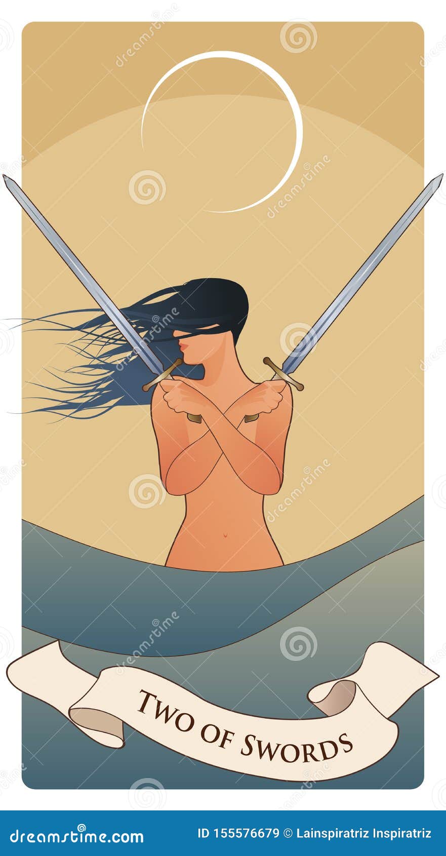 Nine Of Swords. Tarot Cards. Eight Crossed Swords And A Hand Grasping A  Sword Tip Royalty Free SVG, Cliparts, Vectors, and Stock Illustration.  Image 158913412.