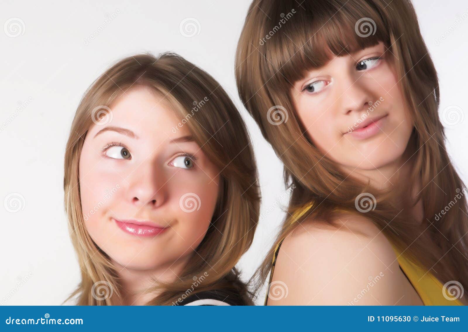 Two Teenage Girls Together Stock Photo Image 11095630