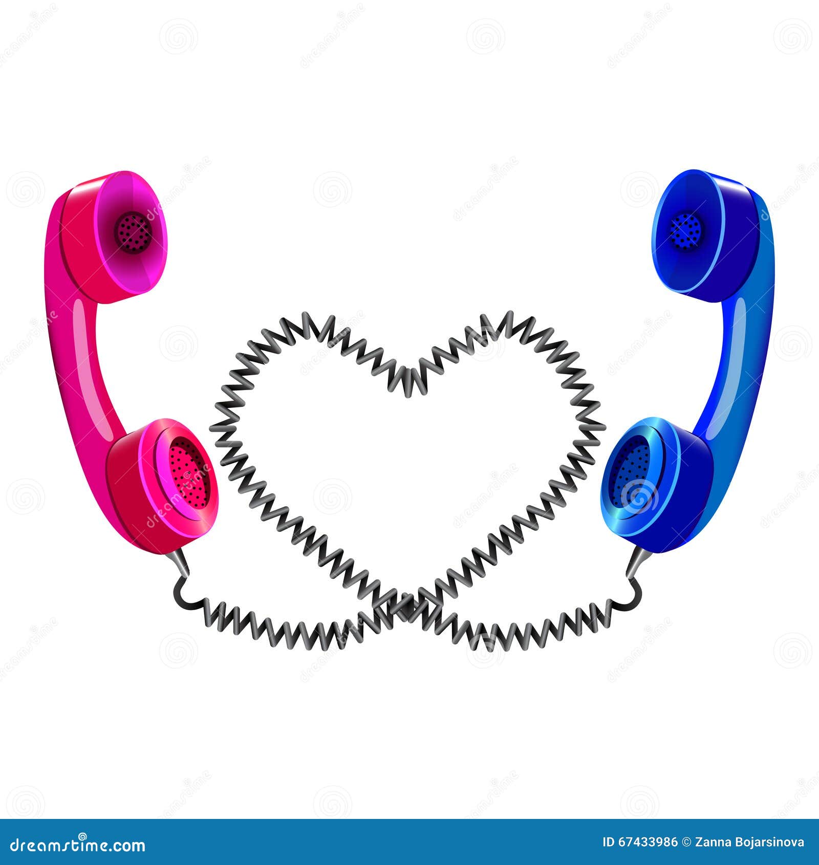 Two Handsets. Stock Photo 220629444