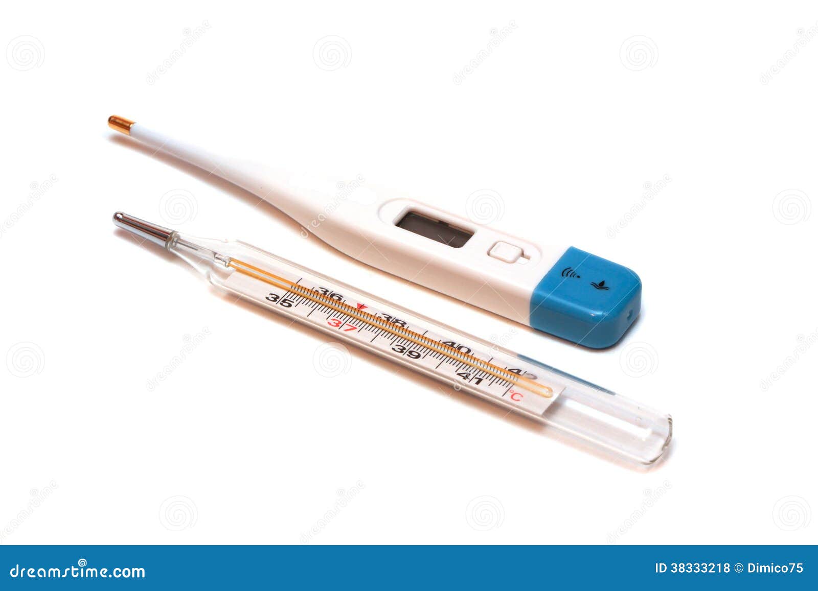 Two thermometers stock photo. Image of electronic, plastic 38333218