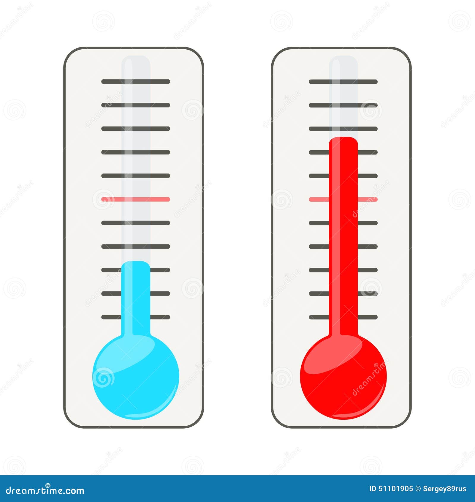 Two thermometers. stock vector. Illustration of computer 51101905