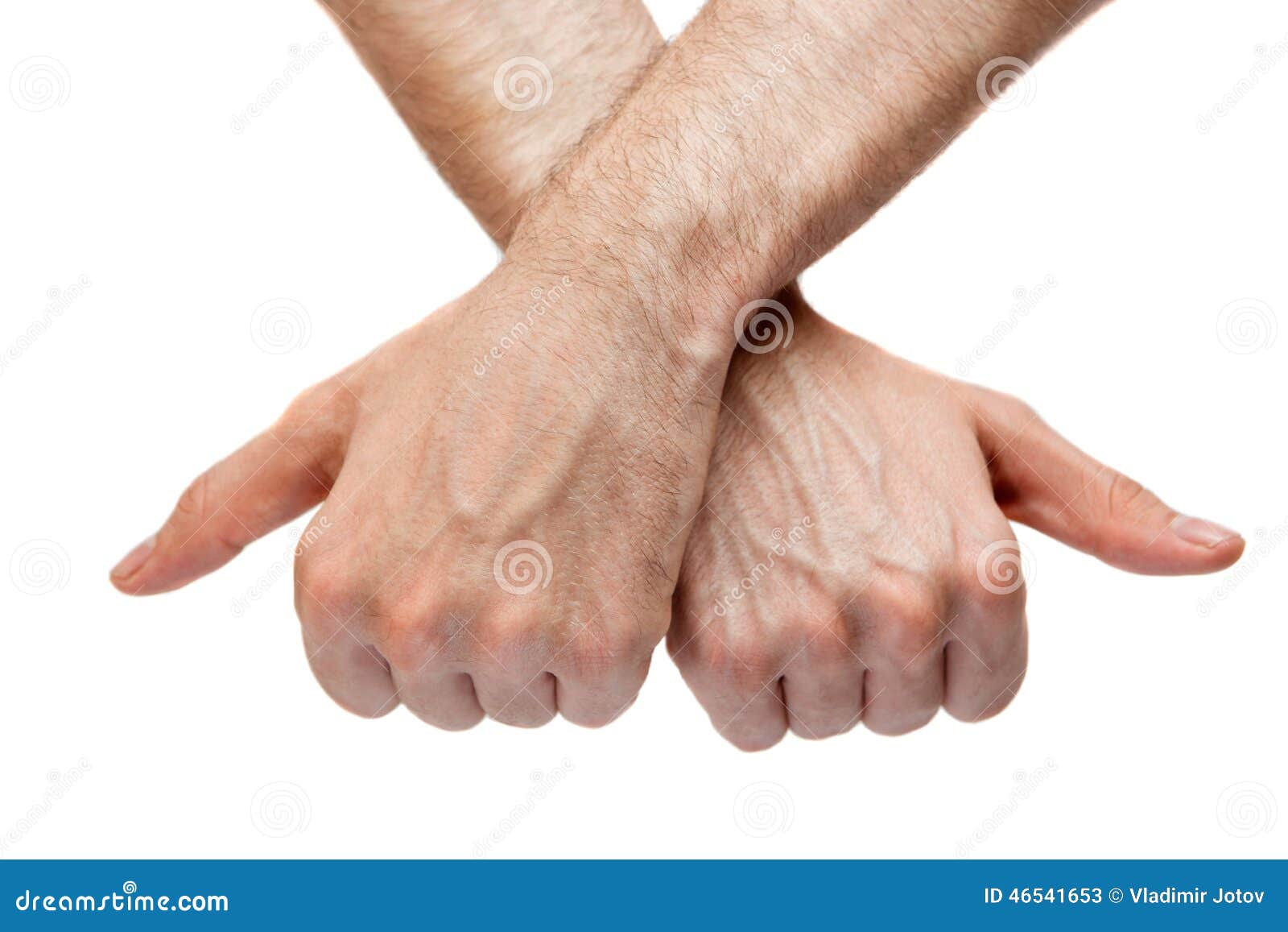 Two Thumb S Up. Crossed Arms Stock Image Image of action, adult 46541653