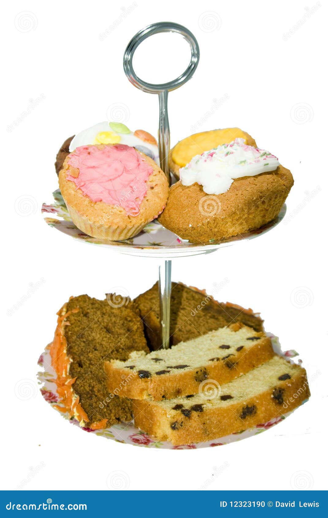 Two tiered pastry tray stock photo. Image of baked, pastries 12323190