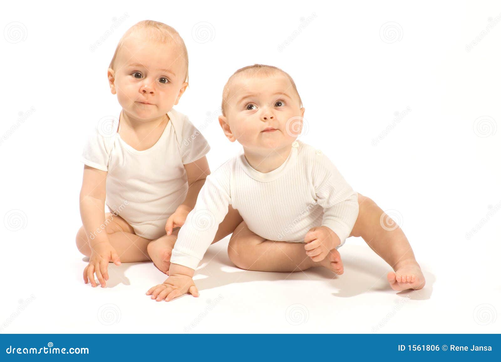 Two toddlers stock photo. Image of affection, portrait 1561806