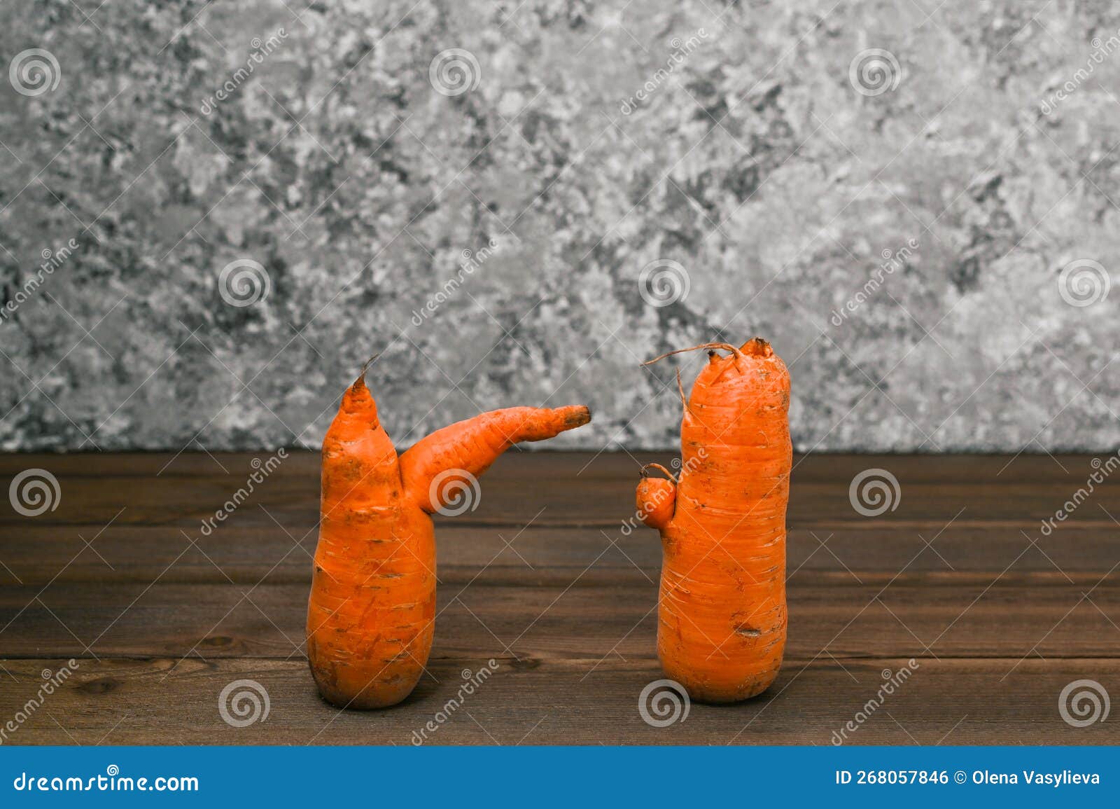 Two Unusual Carrots of a Strange Shape Stock Photo Image of healthy