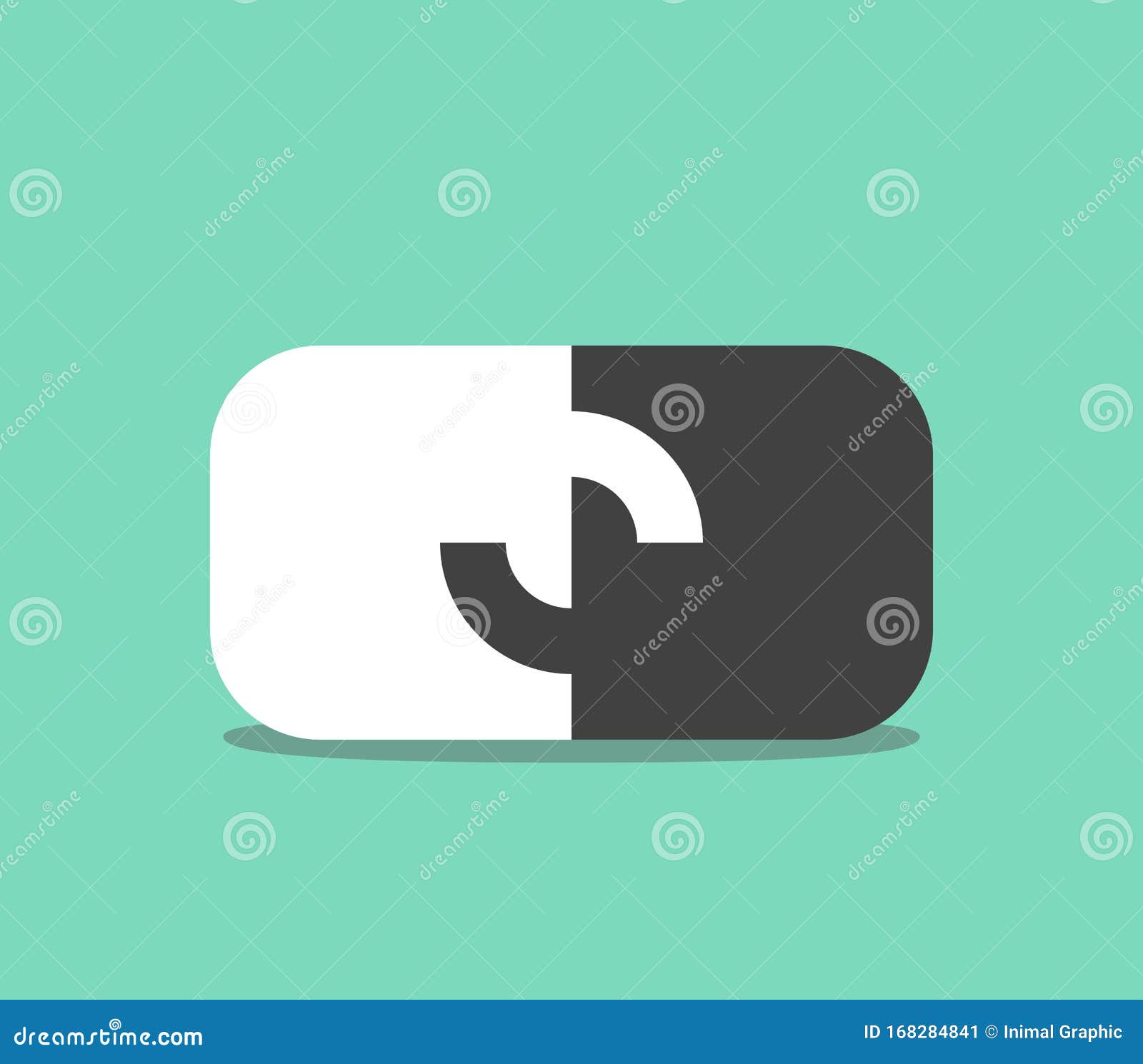 Two unusual puzzle pieces stock vector. Illustration of jigsaw 168284841