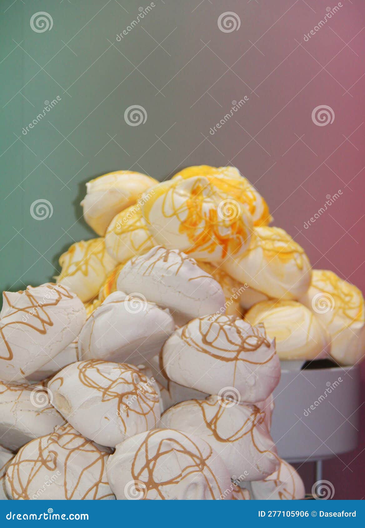 Meringue Sweet Desserts. stock photo. Image of dish 277105906