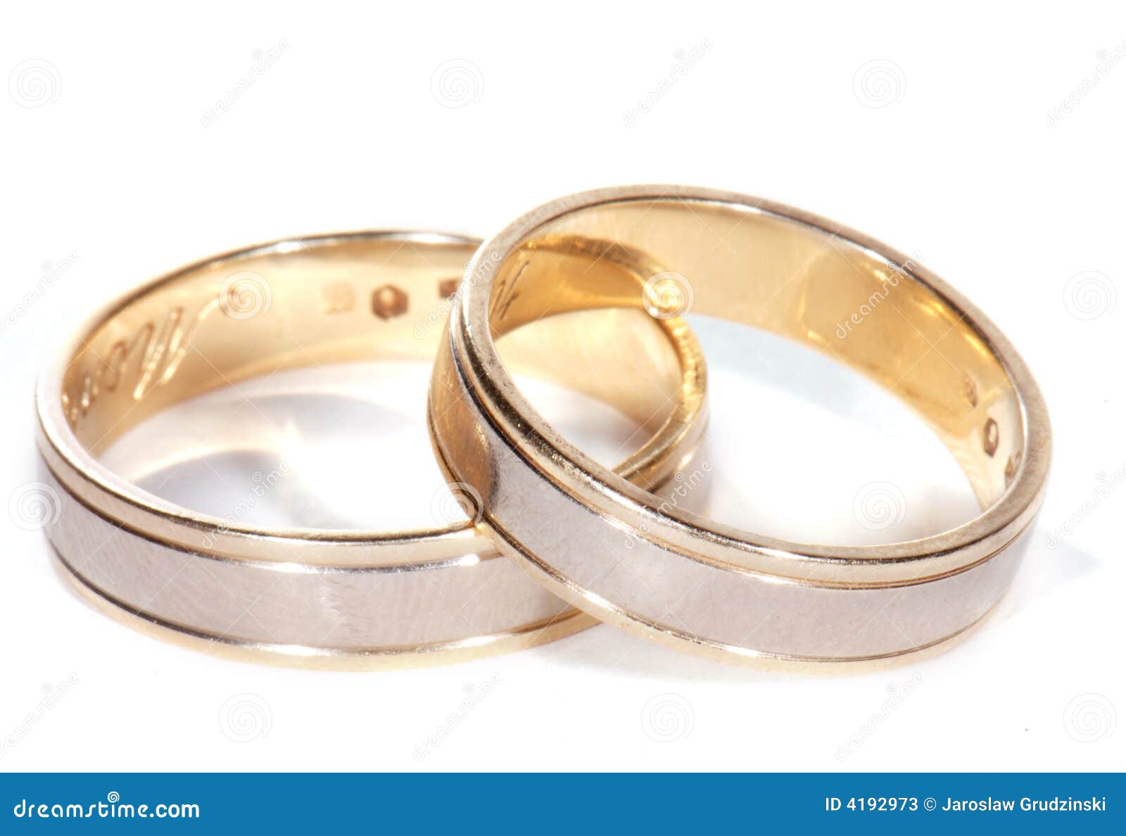 Two wedding rings stock image. Image of happiness, shadow 4192973