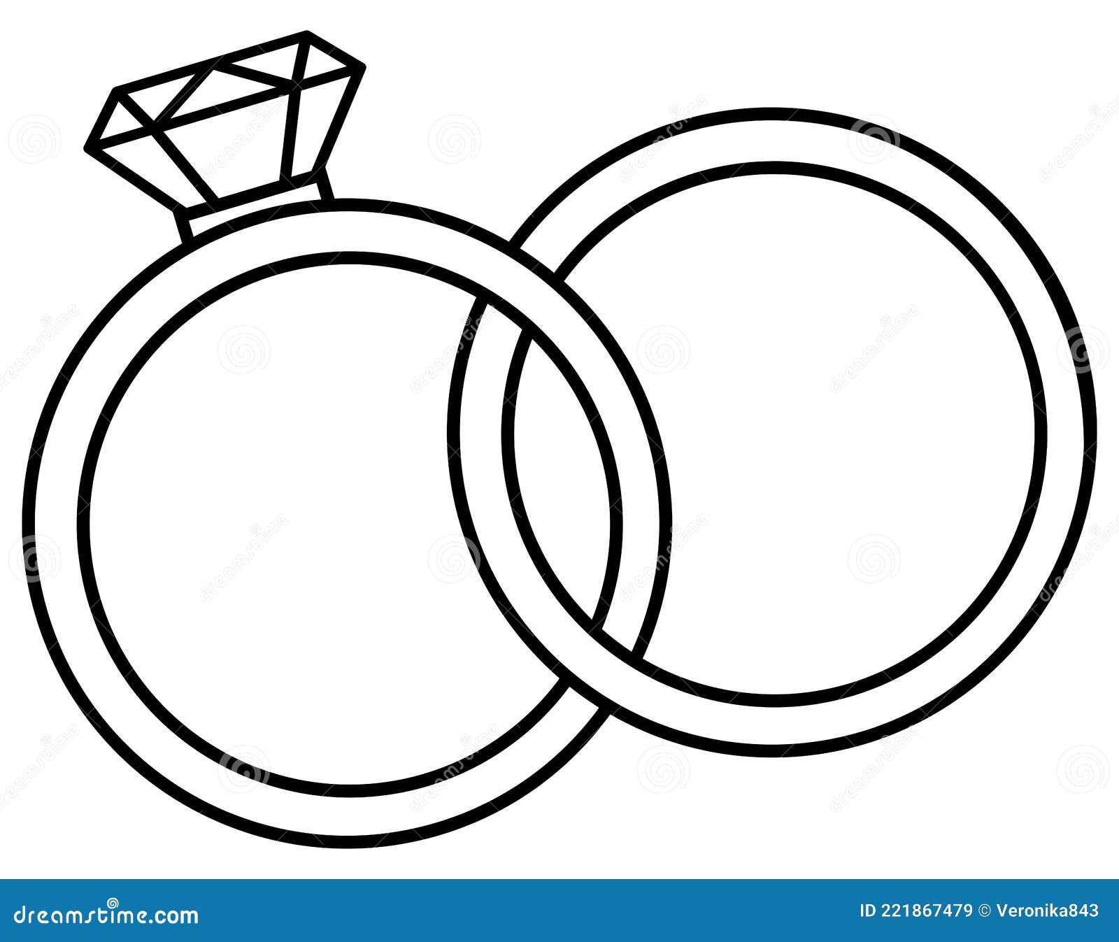Nature : Veronica linariifolia Wedding Ring RBG0626-(SG) ALUXE 亞立詩 - GIA Engagement  Ring、Wedding Ring