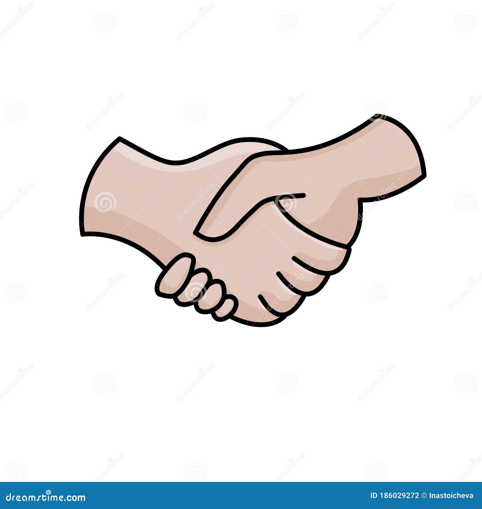 Premium Vector  Handshake emoji gesture vector isolated icon illustration.  handshake gesture icon. all skin tones