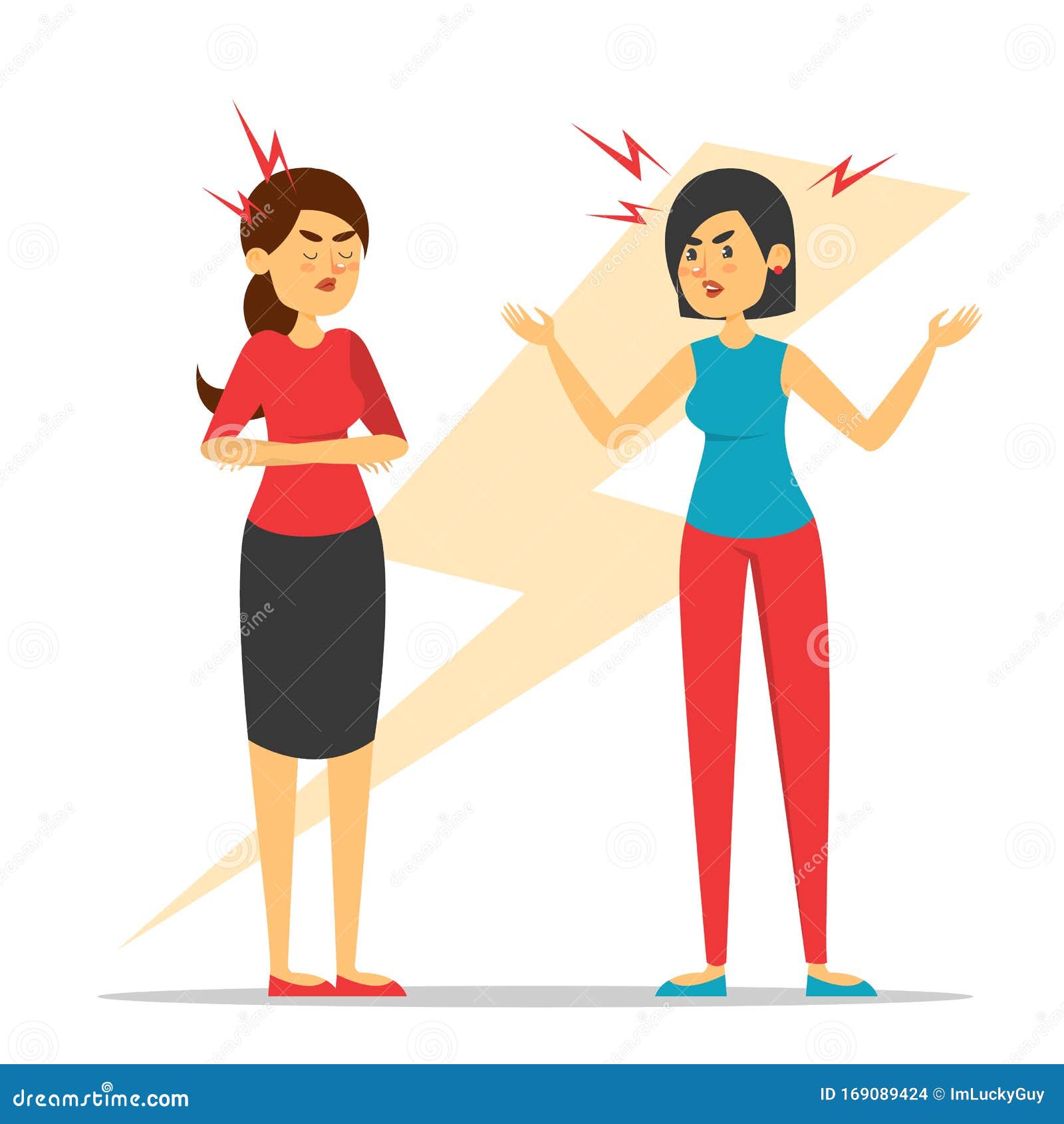 images Two Animated People Fighting https www dreamstime com two women argue vector isolated lady anger shouting friend people fight misunderstanding girls two women argue image169089424