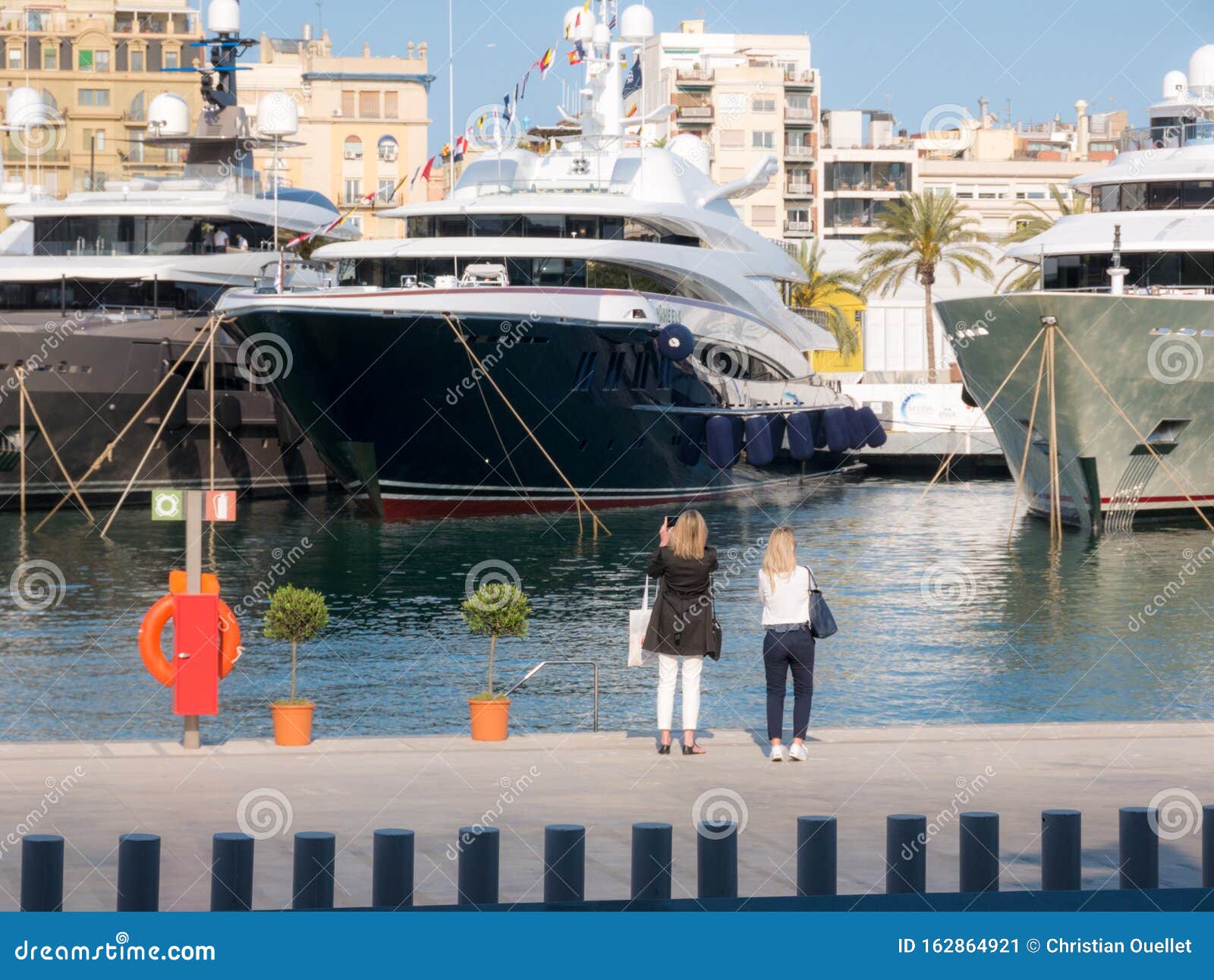 Two Women Taking Luxury Yachts in Picture Editorial Photo Image of attractive, spain 162864921