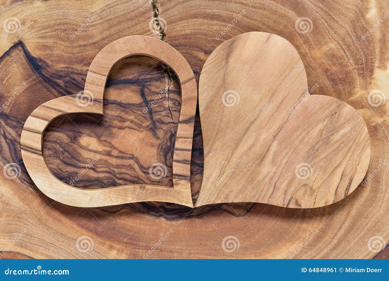 Two wooden hearts Stock Photo by ©borjomi88 113204184