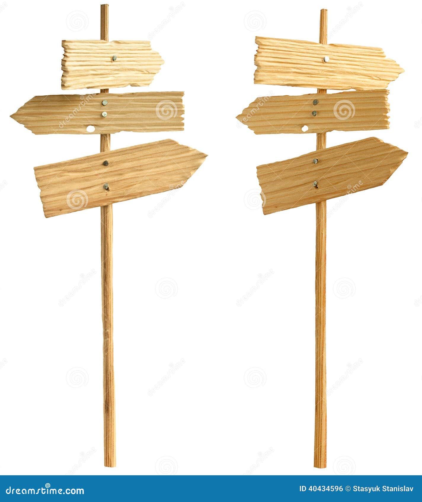 Two wooden pointer stock photo. Image of decisions, guidance 40434596