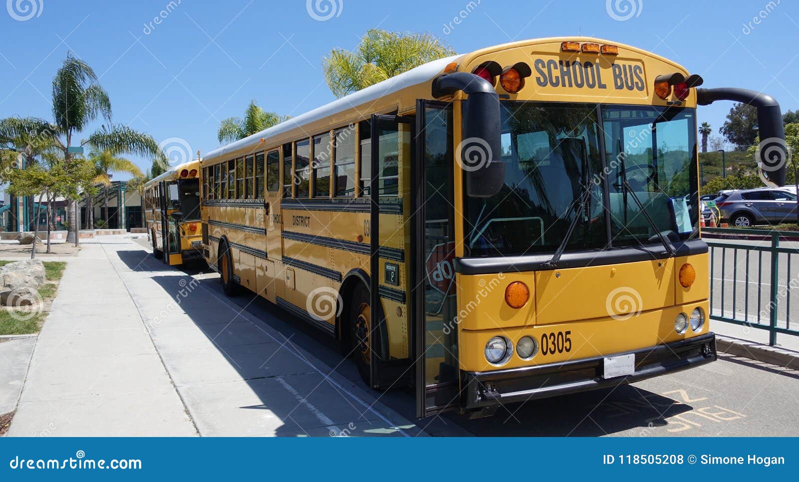 Two Yellow School Buses Ready Field Trip Editorial Stock Image of kids, sunny: 118505208