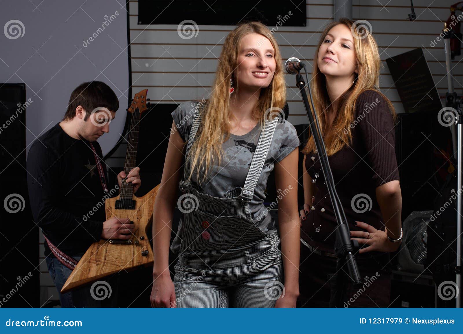two young females sign the song