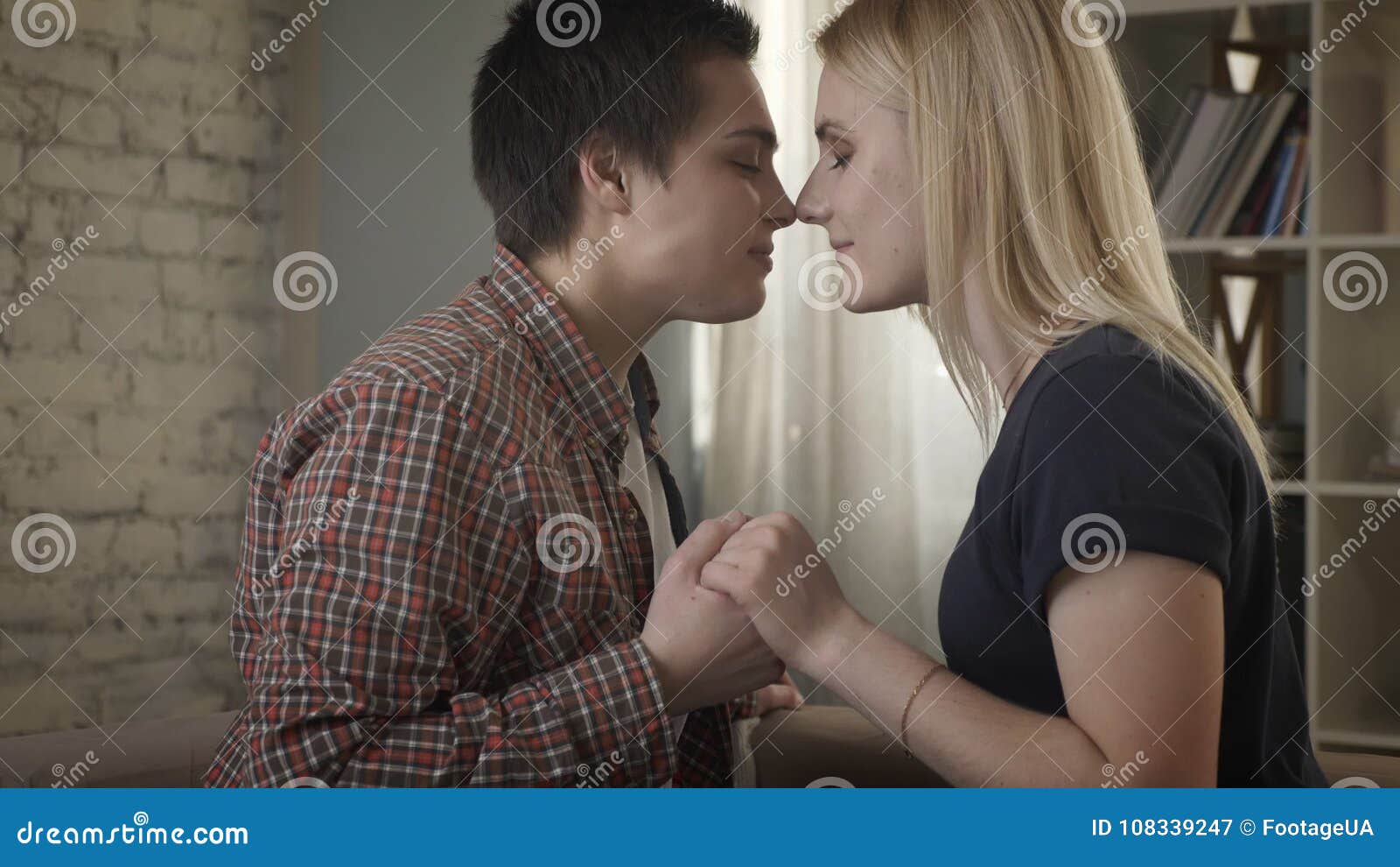 Lesbian Kissing Nose Licking