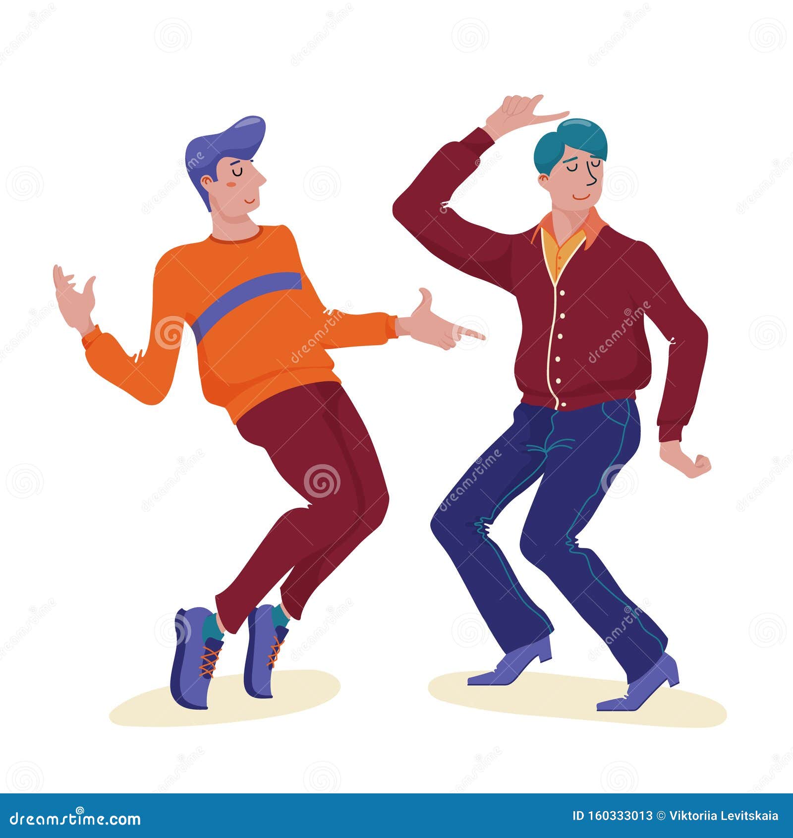 Guys Are Dancing Icon. Element Of People Celebrating For Mobile Concept ...