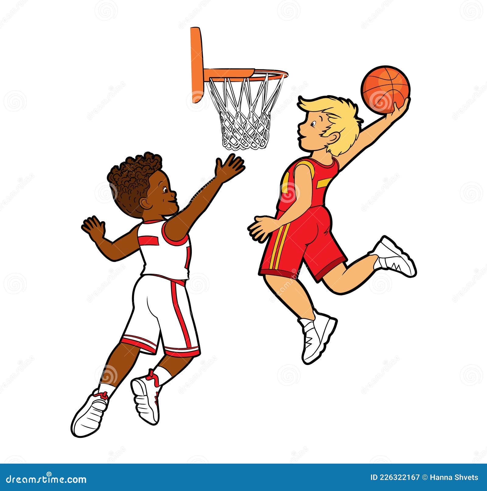 basketball player drawing