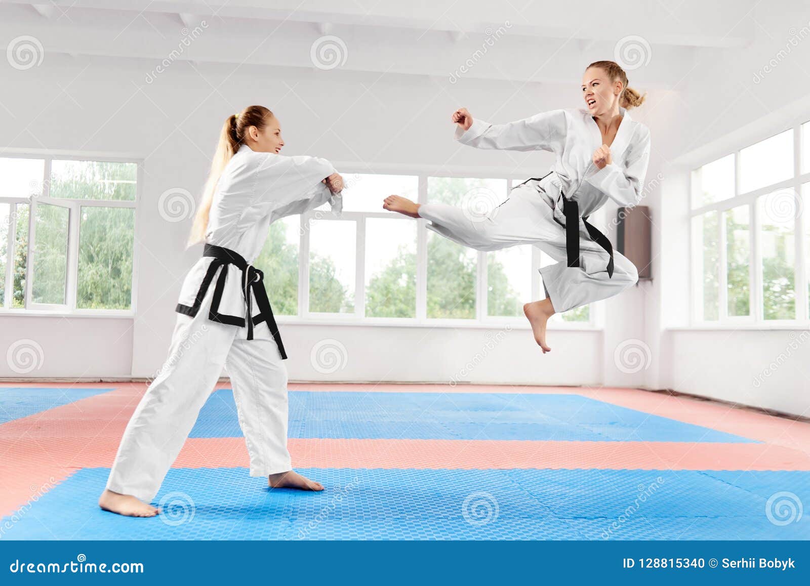 karate woman meeting