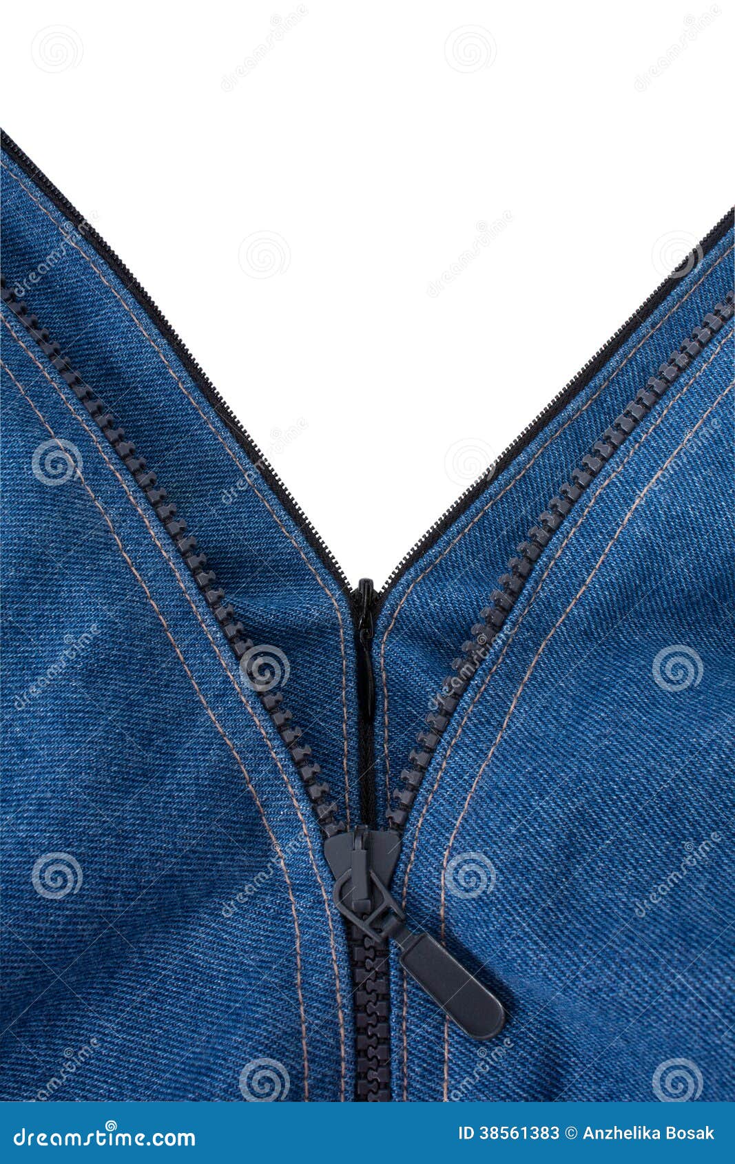 Two zippers on a jeans stock image. Image of outdoors - 38561383