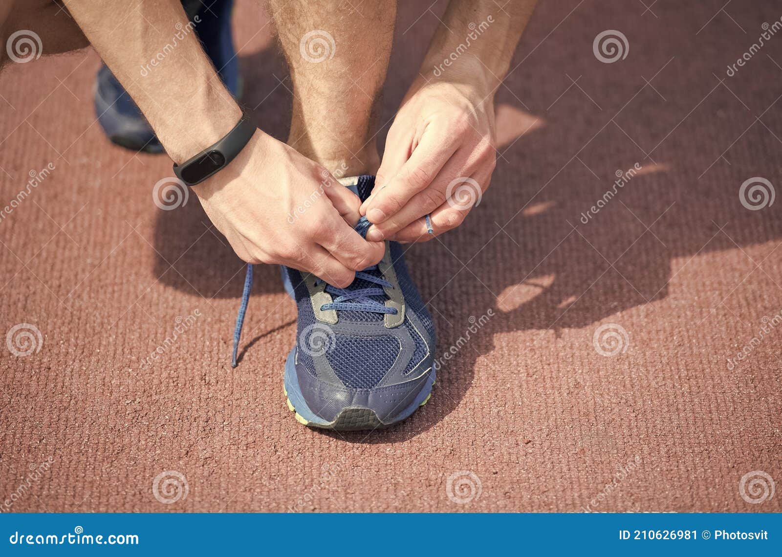 Tying Shoelaces Properly. Tying and Lacing Running Shoes. Male Hands Lace  Sport Shoe. Athletic Footwear Stock Image - Image of shoelaces, sneaker:  210626981