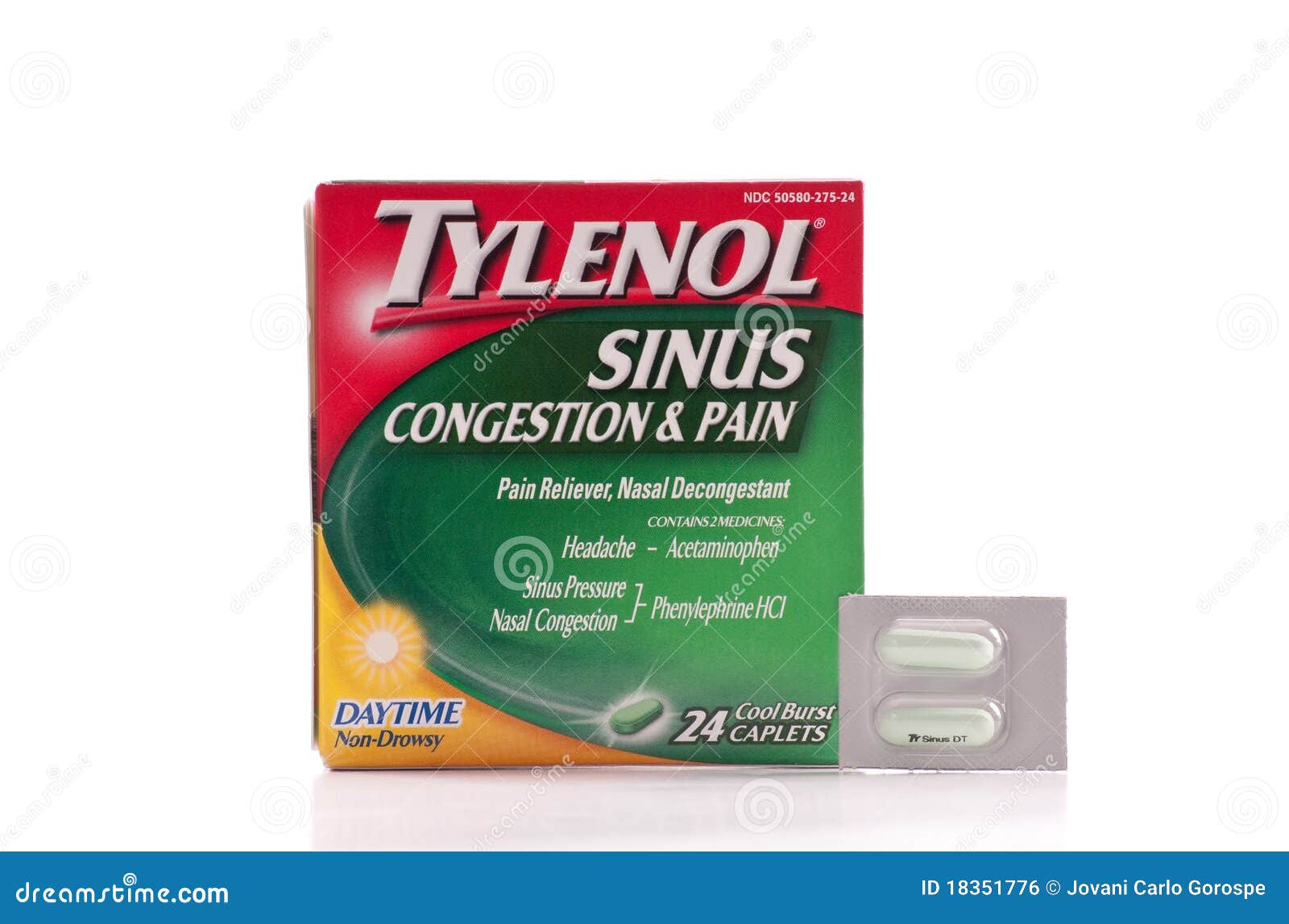 Tylenol Brand Sinus Medicine Editorial Photo Image of pharmacy