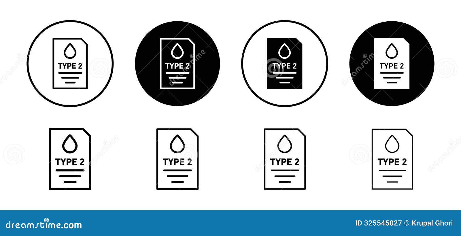 type 2 diabetes icon  set collection for web