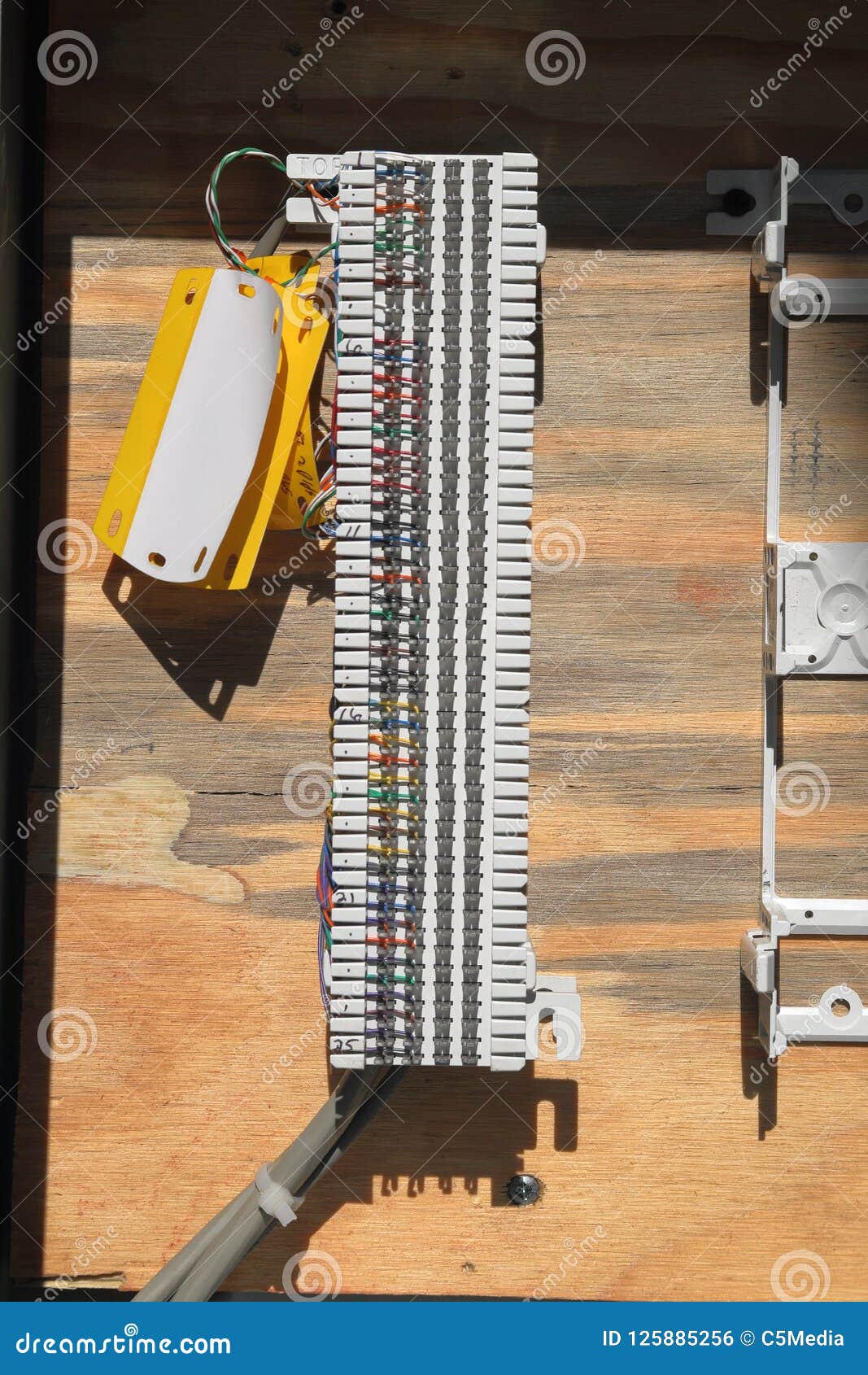 Telephone Wiring Punchdown Block Stock Photo - Image of equipment