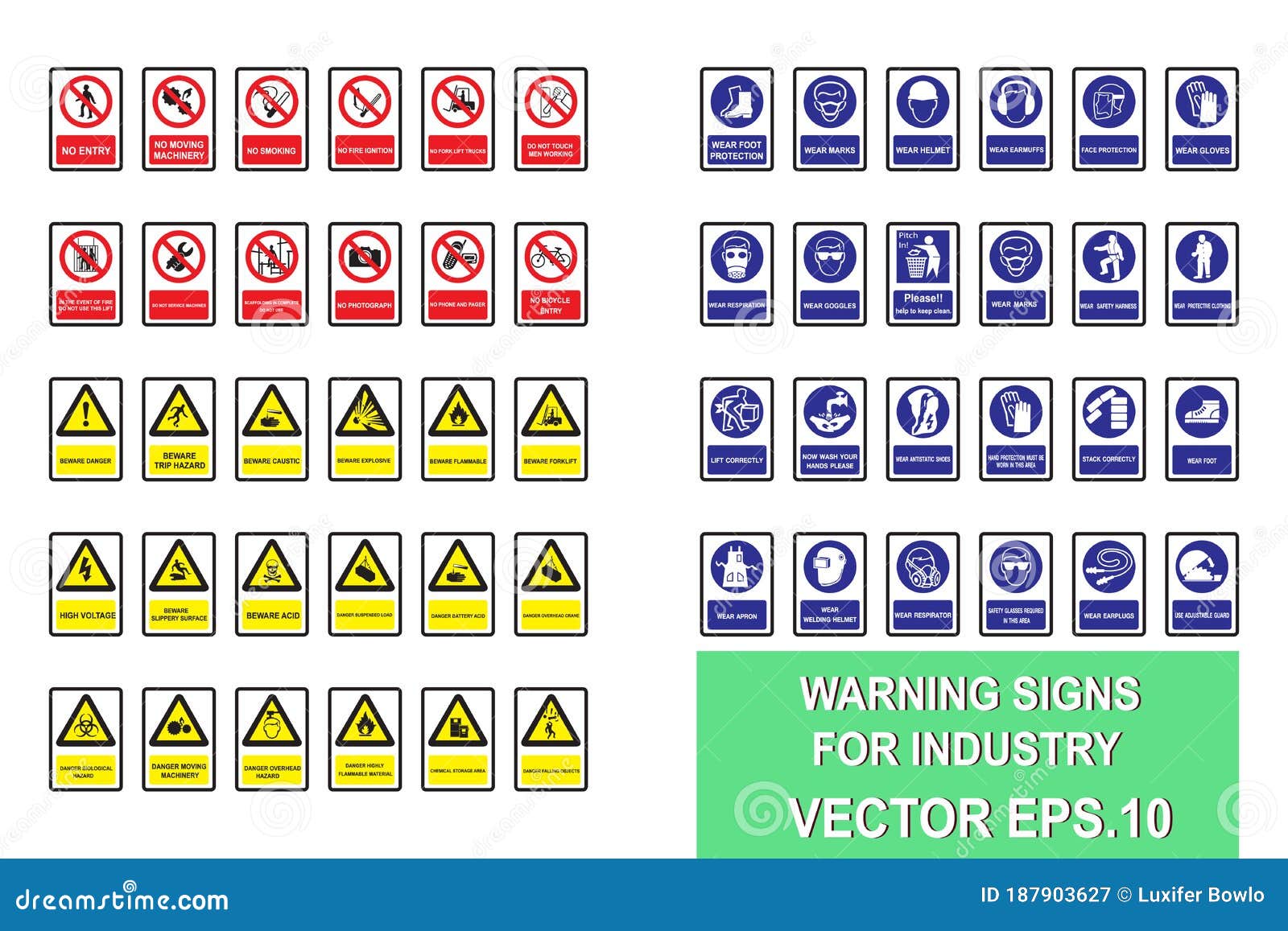 54 Types Of Industrial Safety Signs To Be Used Stock Vector 54-types-of-industrial-safety-signs-to-be-used-stock-vector