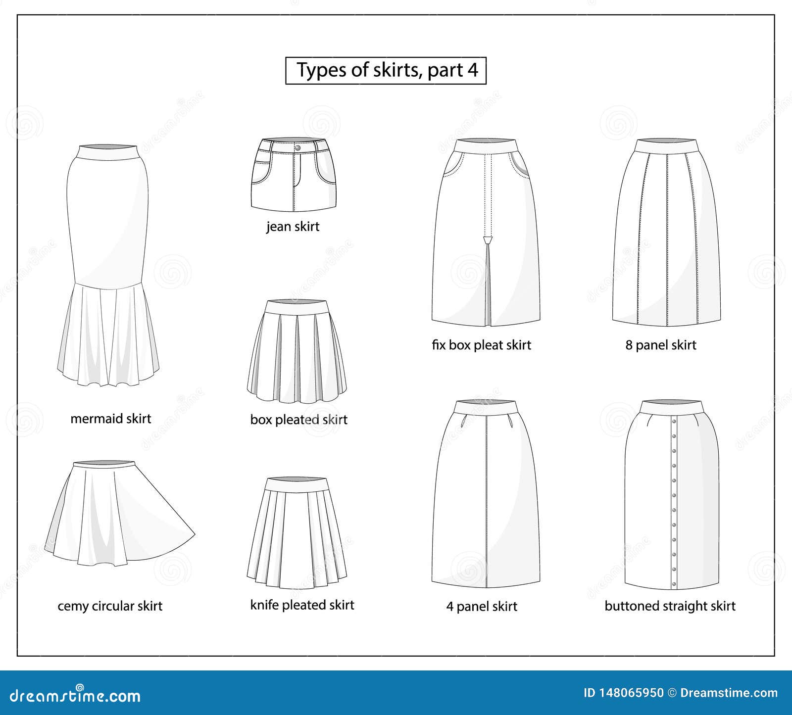 Some types of skirts today Which type of skirt is your favorite    fashionsketches fashionartist fashiondrawing anaillustrator  Gonne