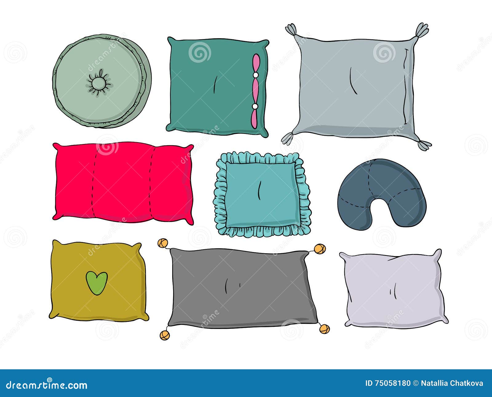 different type of pillows