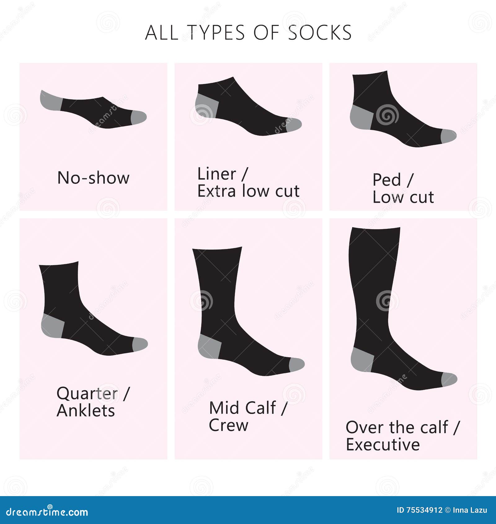 Types Of Socks Stock Illustration Illustration Of Clothing 75534912 types-of-socks-stock-illustration-illustration-of-clothing-75534912