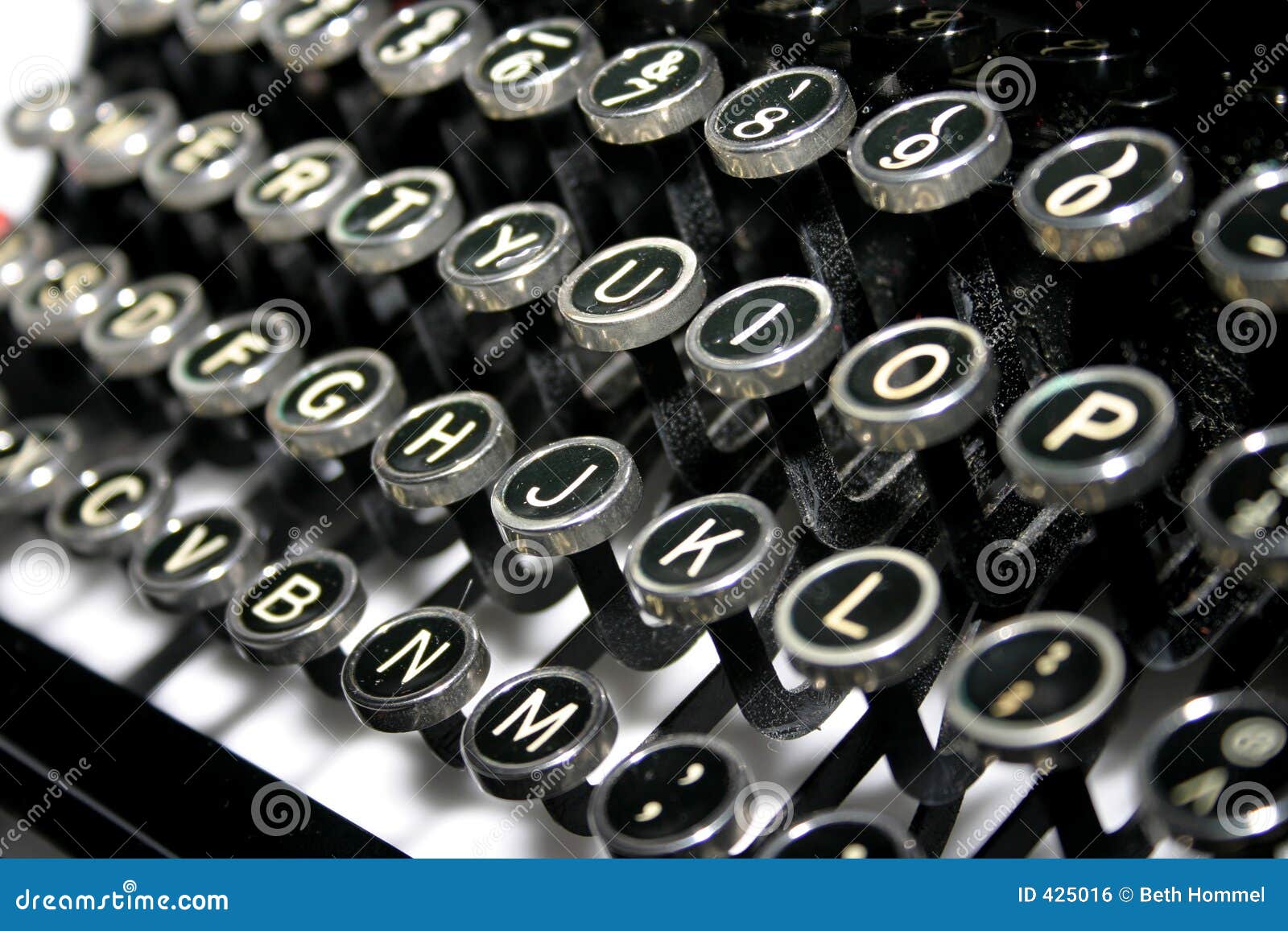 Typewriter Keys stock photo. Image of antique, qwerty, writing 425016