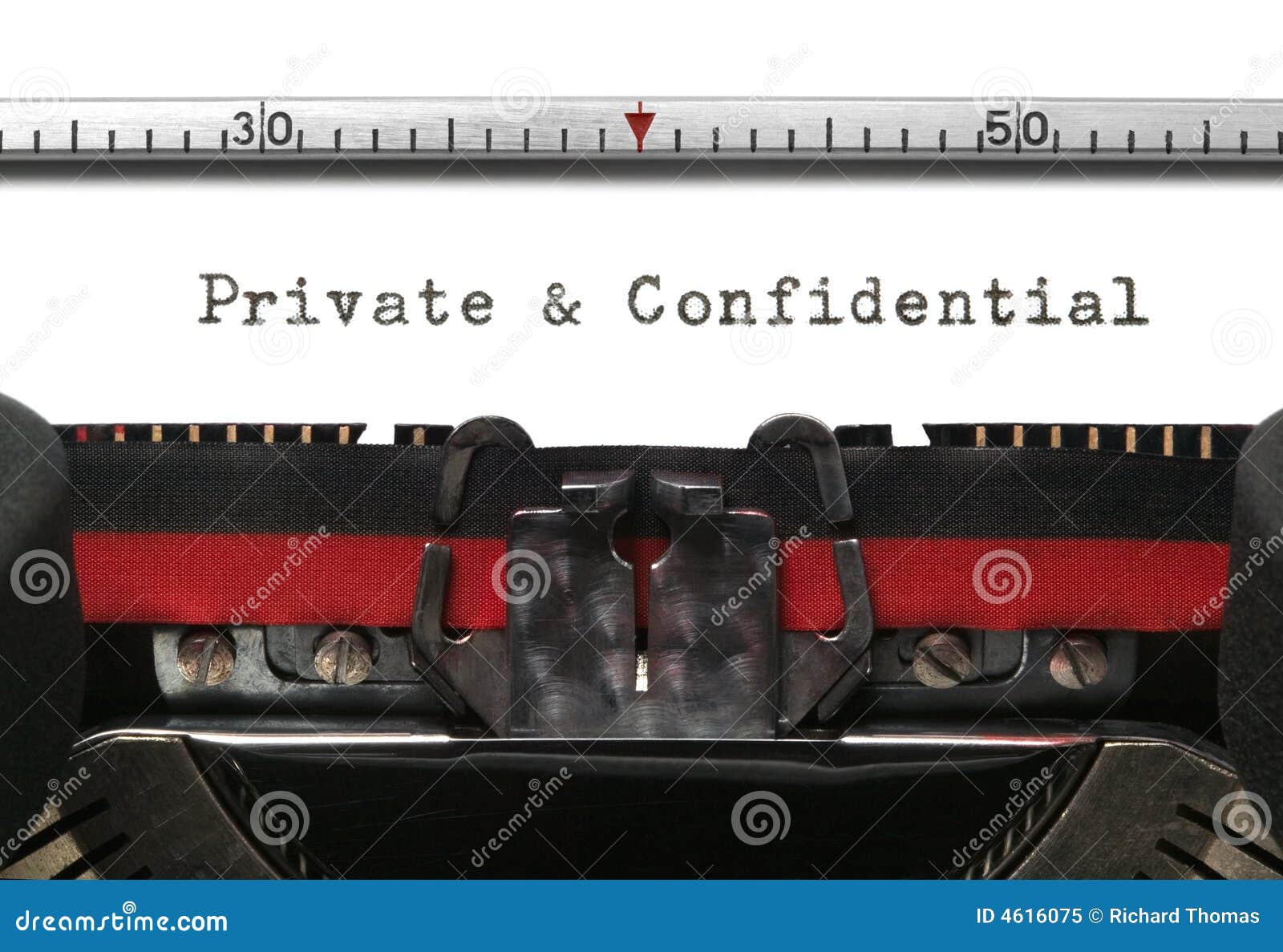 typewriter private and confidential