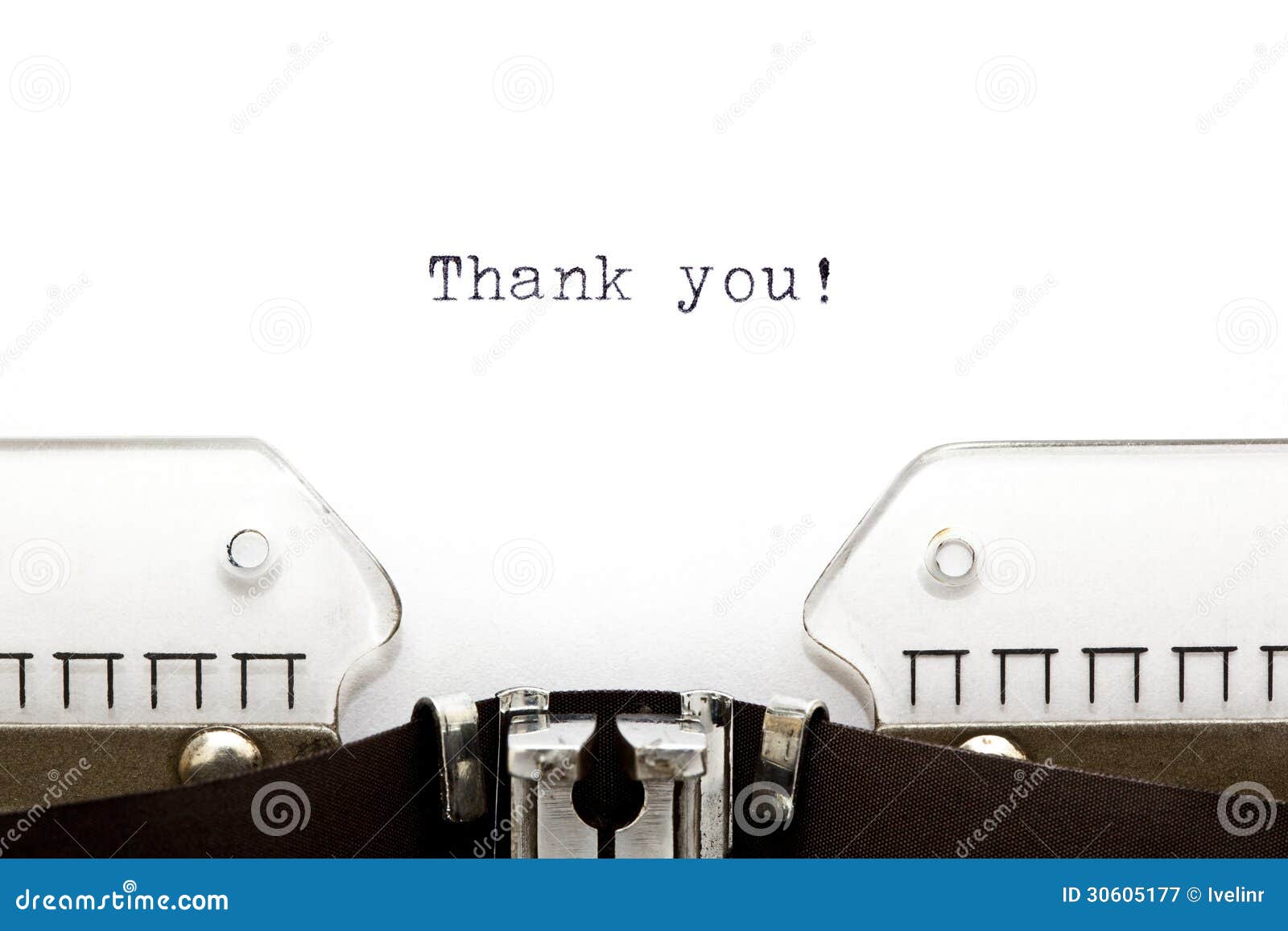 typewriter thank you