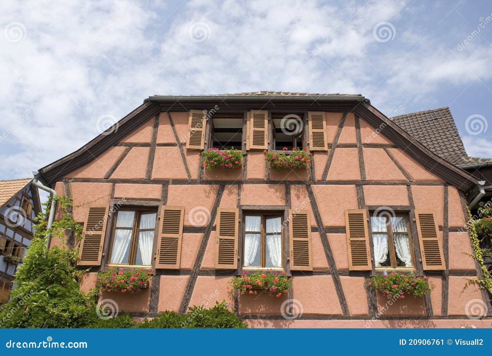 Typical Alsace House. France Stock Image Image of tourism, town 20906761