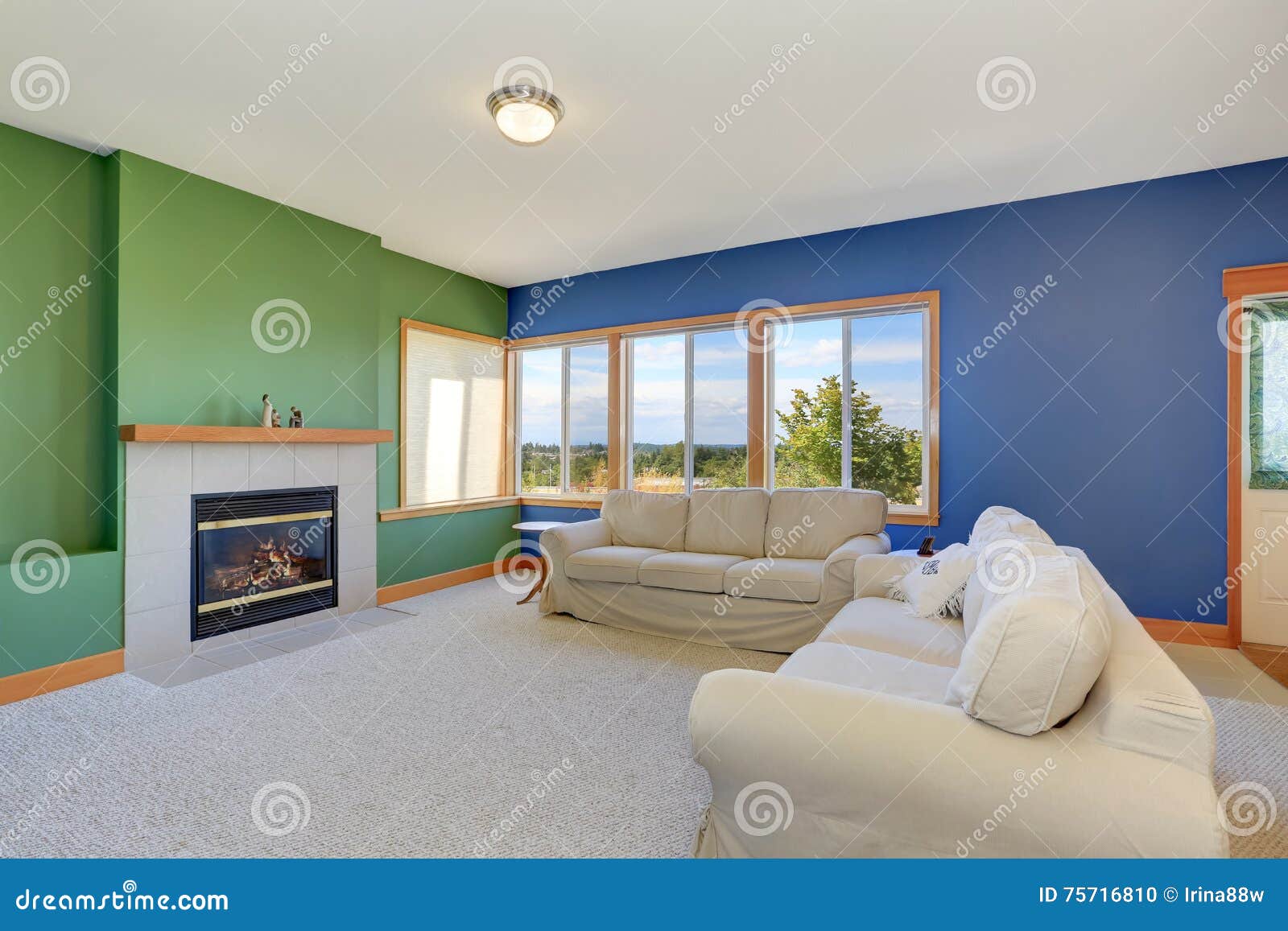 Typical American Living Room Design Stock Photo Image Of