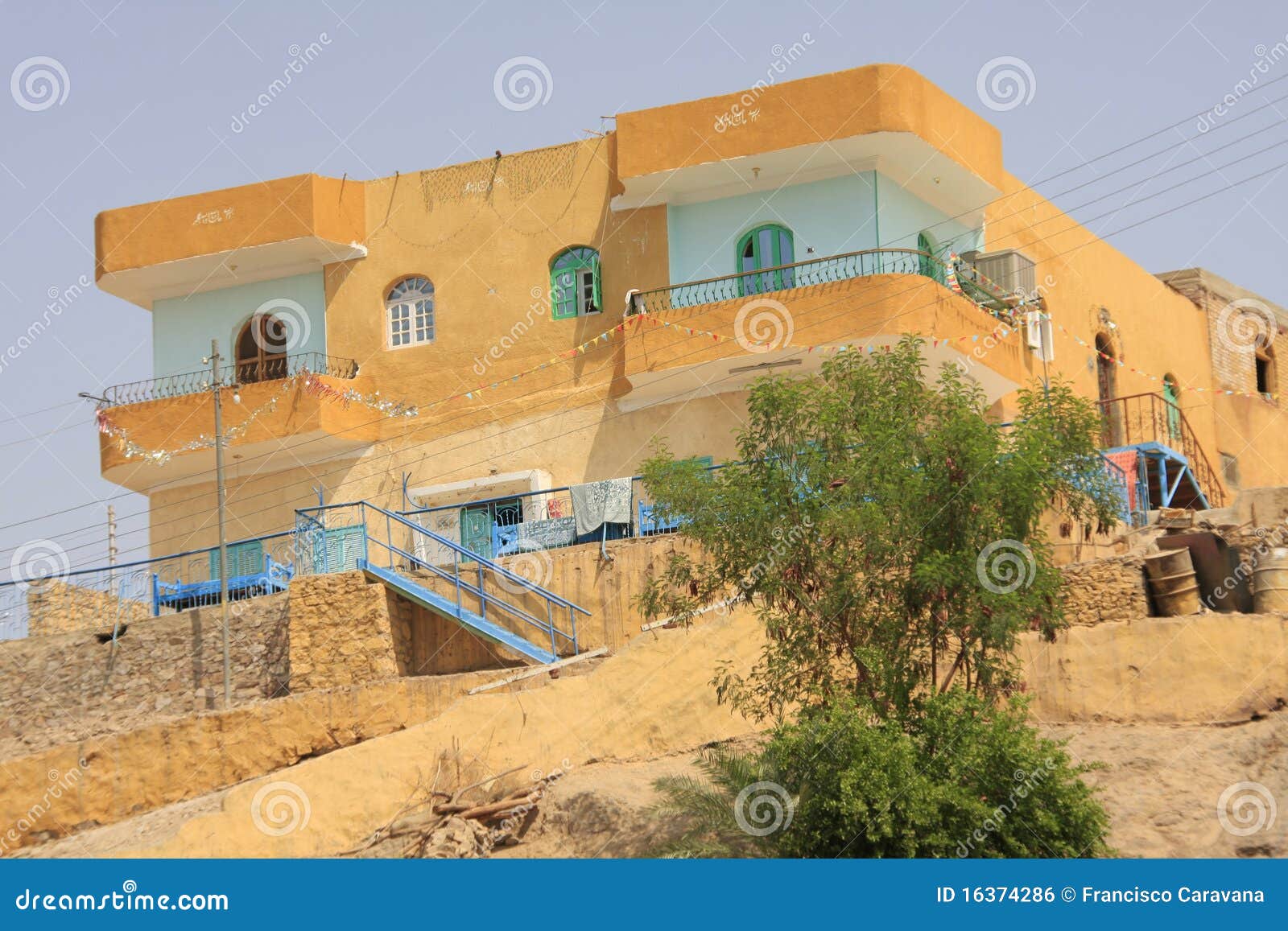 Typical Aswan house stock photo. Image of typical, aswan 16374286
