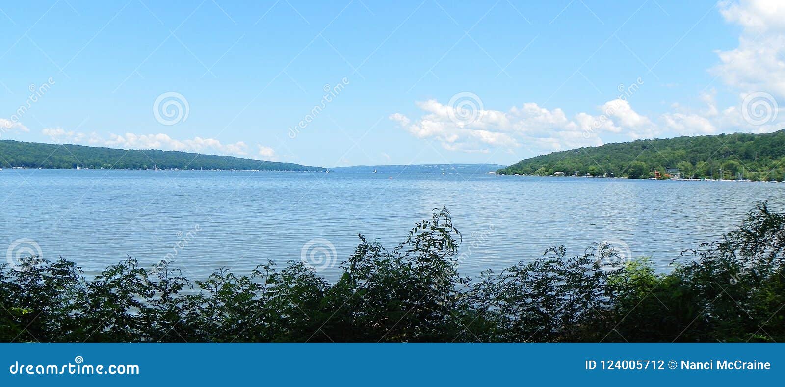 typical banner view of cayuga lake from stewart park