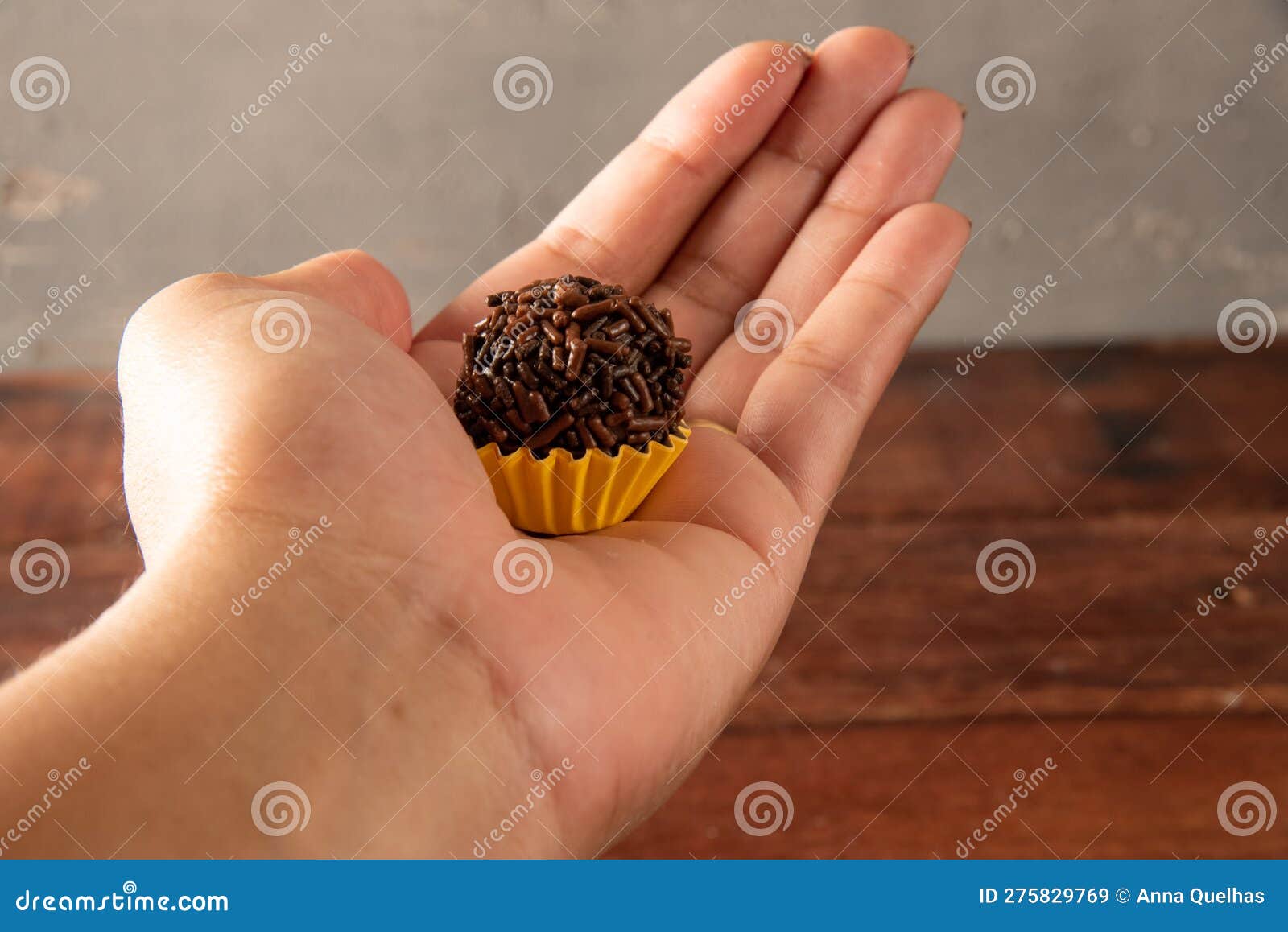 typical brazilian brigadiers, hands holding