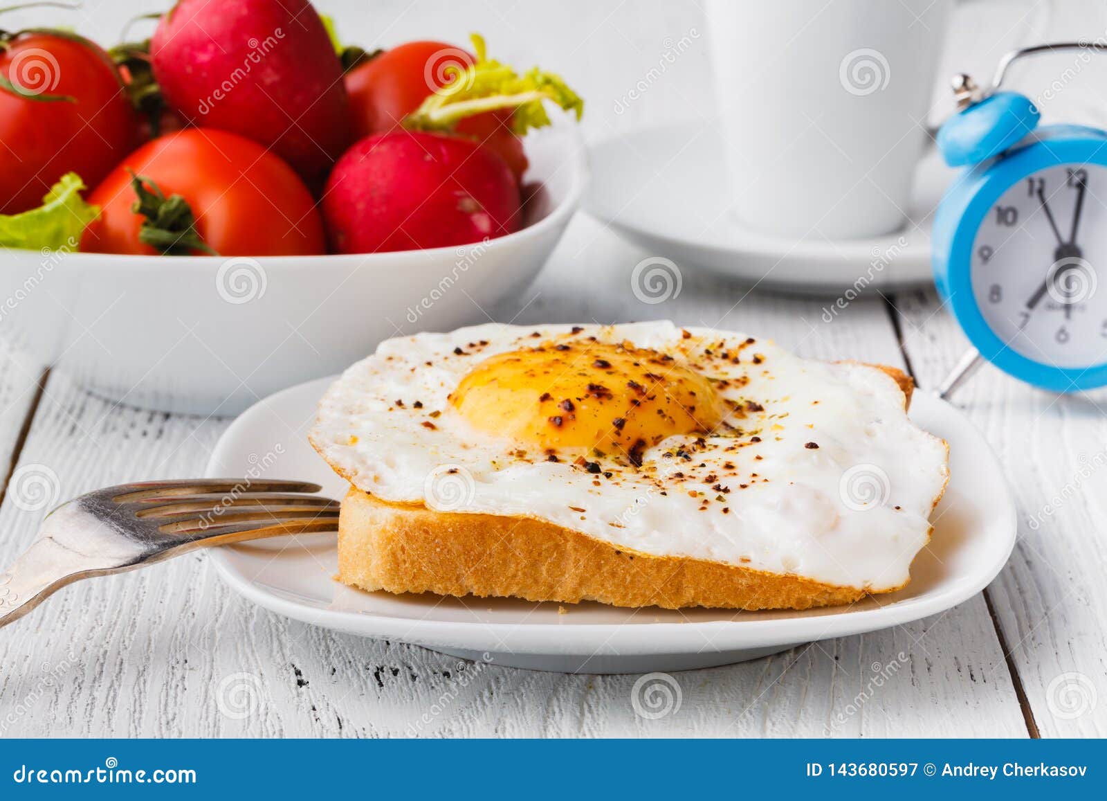 Typical Breakfast at the Hotel with Toast Stock Image Image of