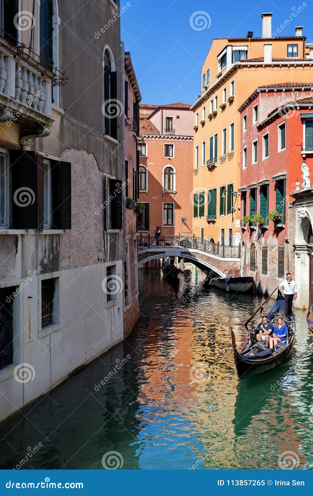 Typical Canal in Venice, Venice, Veneto, Italy Editorial Image - Image ...