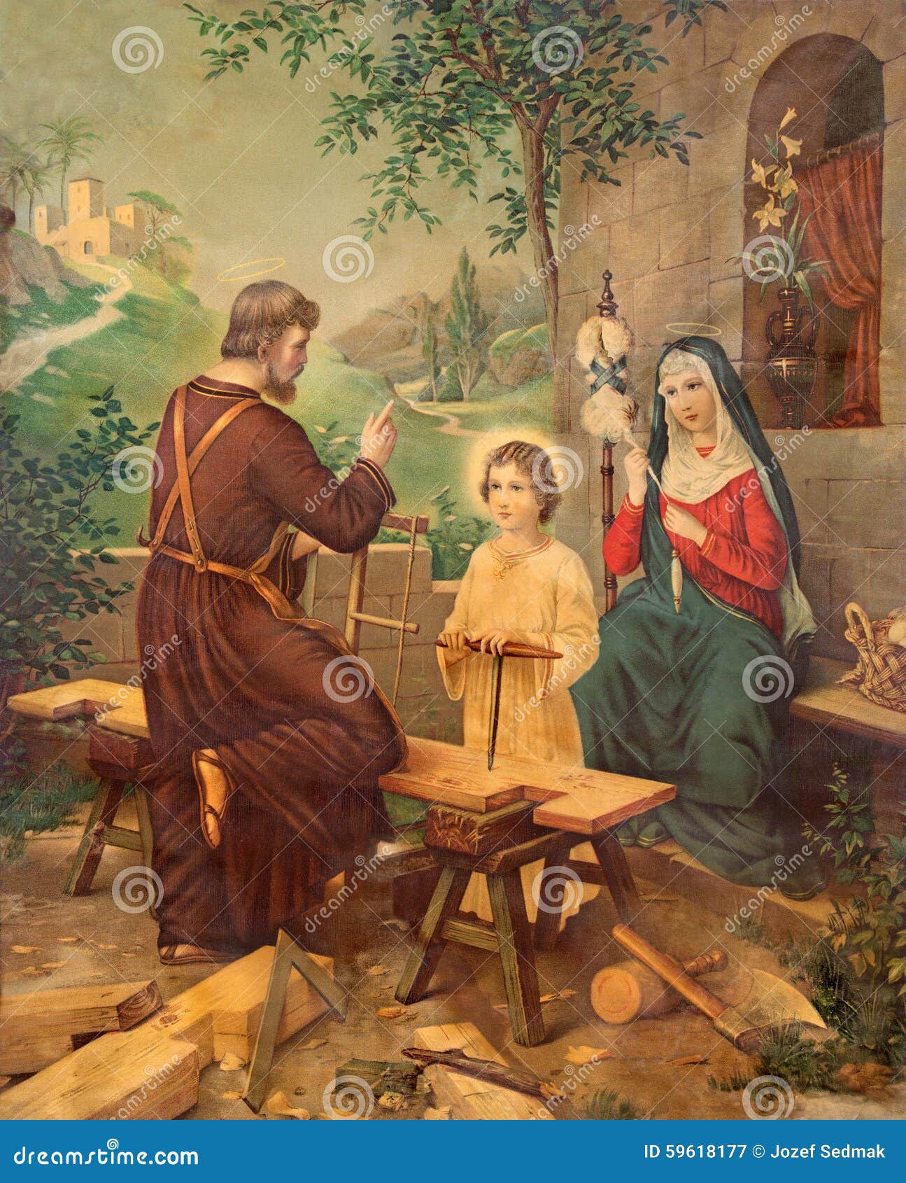 Typical Catholic Image Printed Image of Holy Family from the End ...