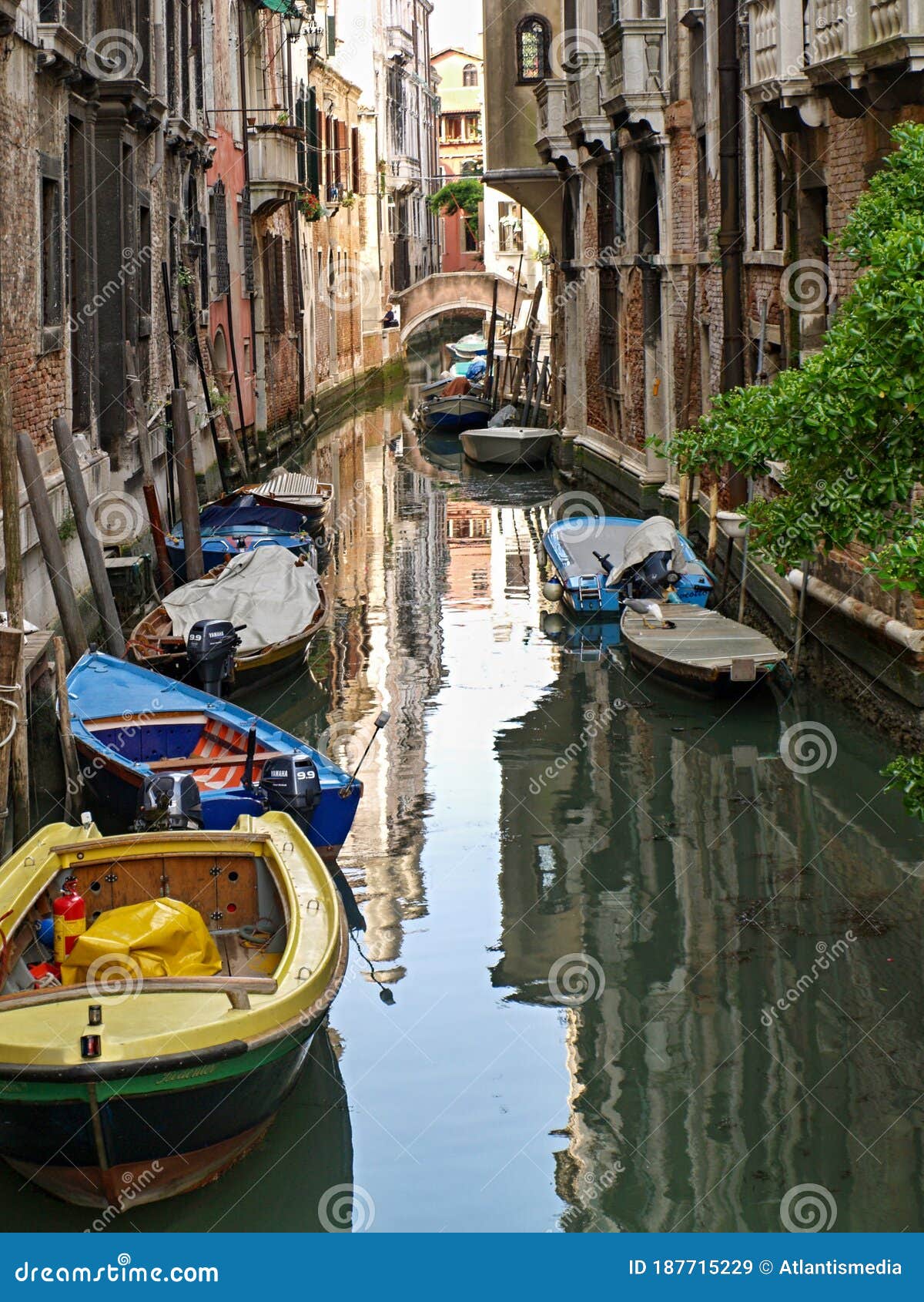 Typical Channel and Architecture in Venice Italy Stock Image Image