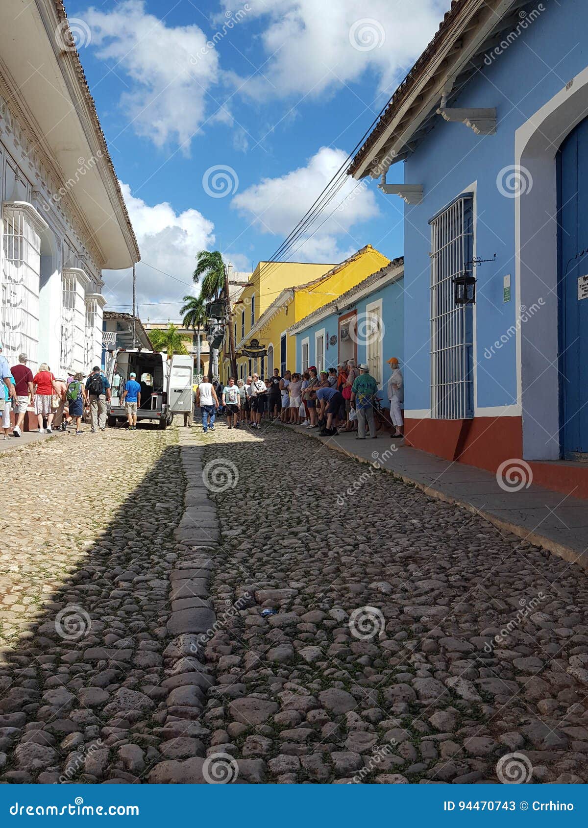 Typical Cobblestone Street in Cuba Editorial Stock Photo Image of