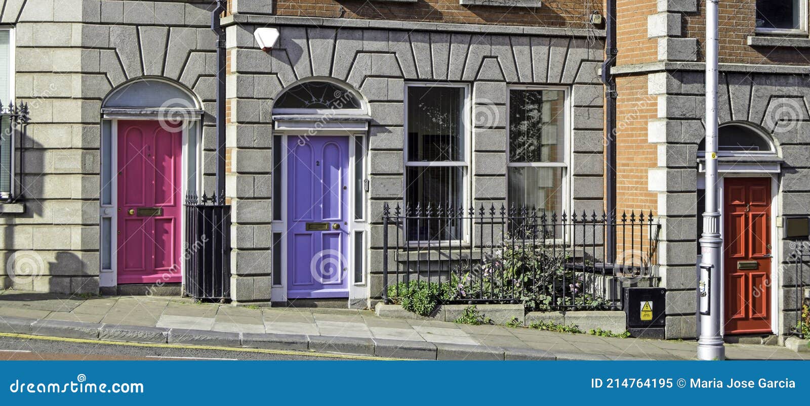 Typical Colored Doors in Dublin, Ireland Editorial Image Image of