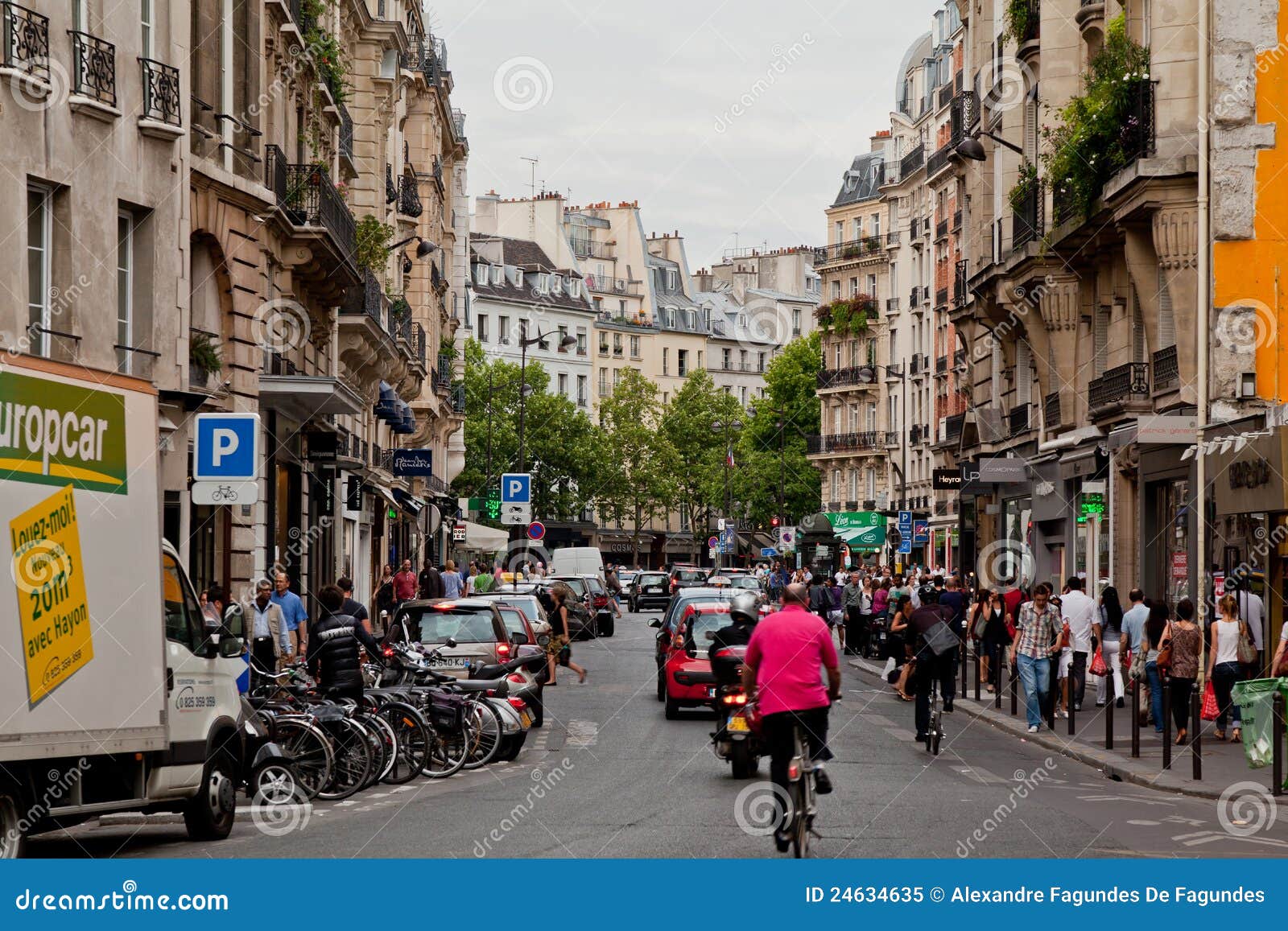 Typical Corner of Paris France Editorial Image Image of latin