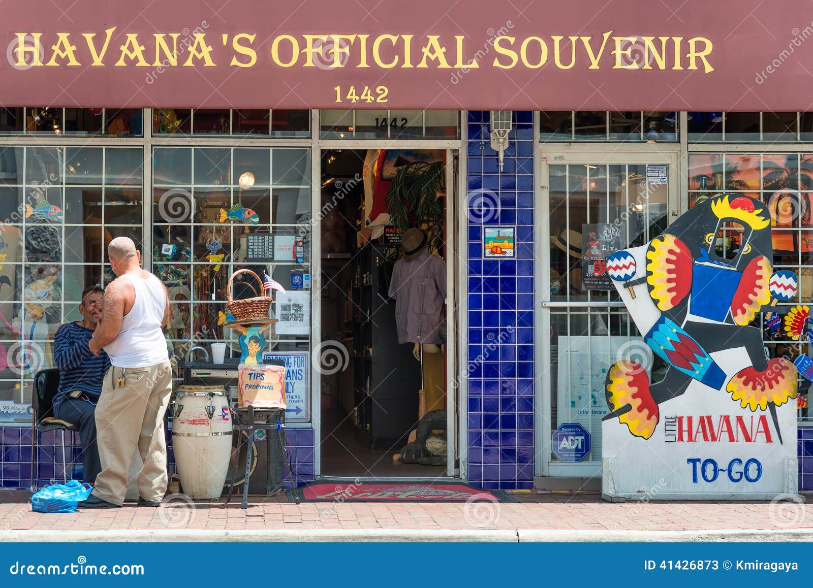 Typical Cuban Souvenirs Shop In Little Havana, Miami