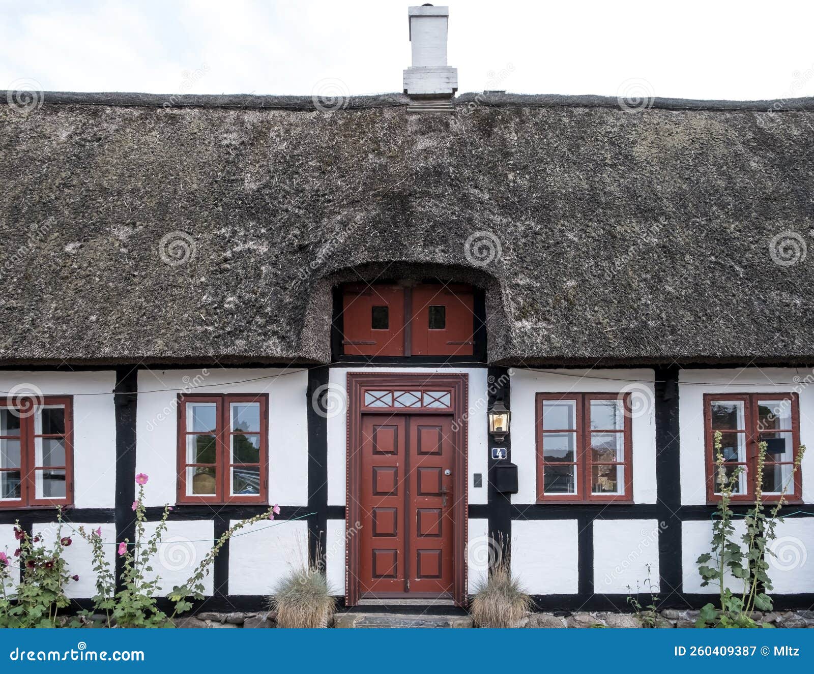 Typical Danish House Located at the Island of Samso Editorial